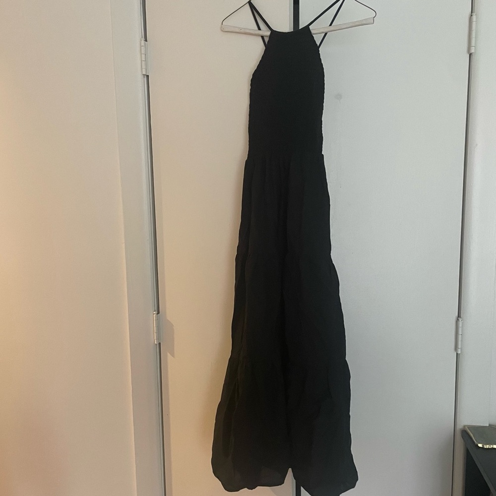 Shirred top tiered Zara dress